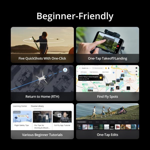 DJI Mini 3 (DJI RC), Lightweight 3x Mechanical Gimbal Drones with Camera for Adults 4K, 38-min Flight Time, up to 32800ft (10km) Video Transmission, Vertical Shooting, GPS Auto Return Integrated - Image 7
