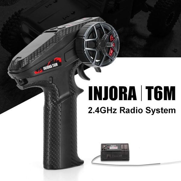 INJORA INT-T6M 2.4GHz Digital Radio Micro Transmitter Remote Control with 6CH Receiver for 1/24 1/18 RC Upgrade - Image 3