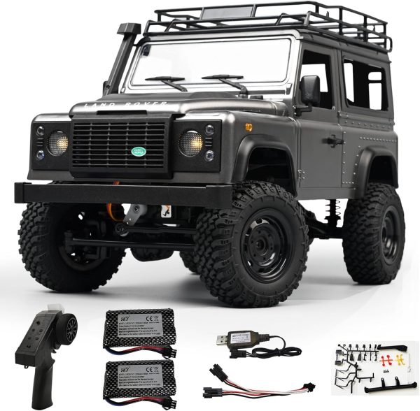 Skymaker 2024 New MN99S 1:12 RC Jeep Off-Road RC Car 4x4 2.4G Full Proportion 4WD Climbing Car RC Crawler with Lights Pickup Truck with Two 1200mAh Batteries - Image 2