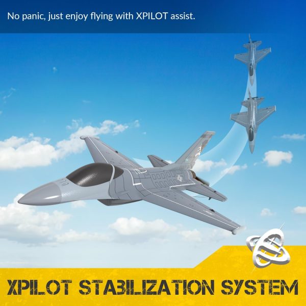 VOLANTEXRC 4CH RC Plane 2.4GHz RC Jet F-16 Fighting Falcon RC Airplane Fighter Ready to Fly with Xpilot Stabilizer System, One Key Aerobatic Perfect for Adults - Image 6