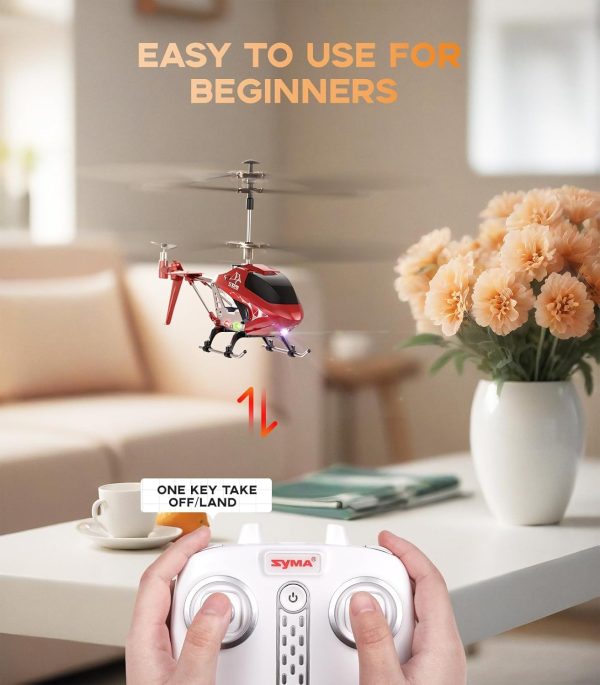 S107H-E RC Helicopter with Altitude Hold, 3.5 Channel, Gyro Stabilizer - For Kids and Beginners - Image 5