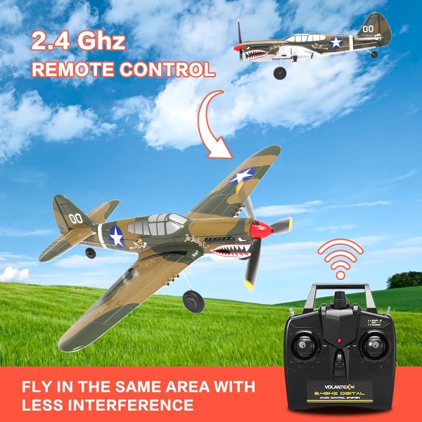 RC Plane 4 Channel Remote Control Airplane, Ready to Fly RC Airplane with Xpilot Stabilization System and One Key Aerobatic for Beginners Adult - Image 5