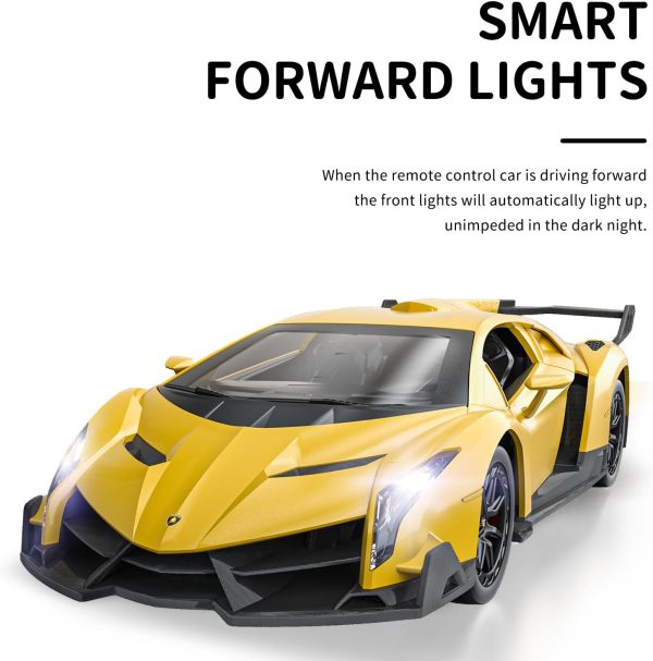 Officially Licensed RC Series, 1:24 Scale Electric Sport Racing Hobby Toy Car Lamborghini Model Vehicle for Boys Girls 3 4 5 6 7 8 9 Years Old Birthday Gifts - Image 7