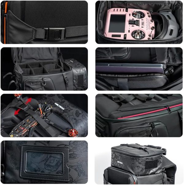 HGLRC FPV Drone Backpack Case Shoulder Bag for FPV Racing Quadcopter Drone and Parts for DJI FPV Combo - Image 4