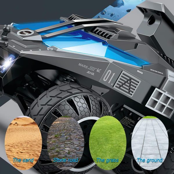 Mostop Remote Control Car, 1200pcs Water Shots RC Crawler 6WD Hobby RC Cars for Kids Boys, 1/12 Scale Off-Road Rock Crawler RC Car Space Vehicle Toy Gift with Speed & Steering Control Car - Image 5