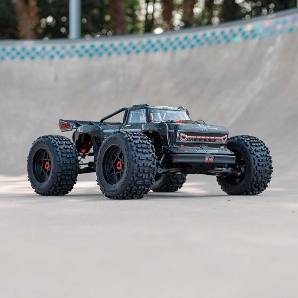 ARRMA RC Truck Outcast 4X4 8S BLX 1/5 Stunt Truck Black RTR(Transmitter and Receiver Included, Battery and Charger Not Included) ARA5810V2T1 - Image 4