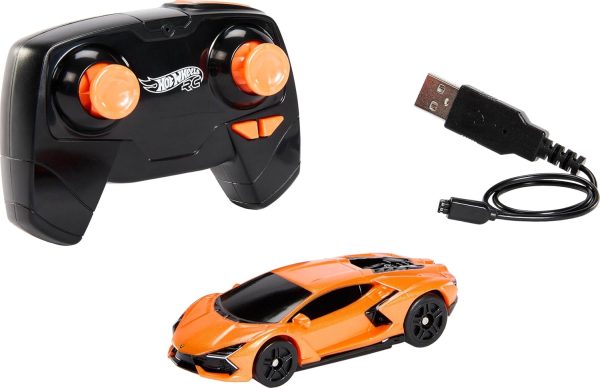 Hot Wheels RC Toy Car, Remote-Control Lamborghini Revuelto in 1:64 Scale, Recharge with USB Cable, Races & Stunts On- and Off-Track with Turbo Boost - Image 2