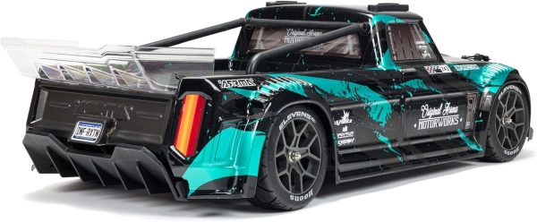 ARRMA RC Truck 1/8 Infraction 4X4 3S BLX 4WD All-Road Street Bash Resto-Mod Truck RTR (Batteries and Charger Not Included), Teal, ARA4315V3T2 - Image 9