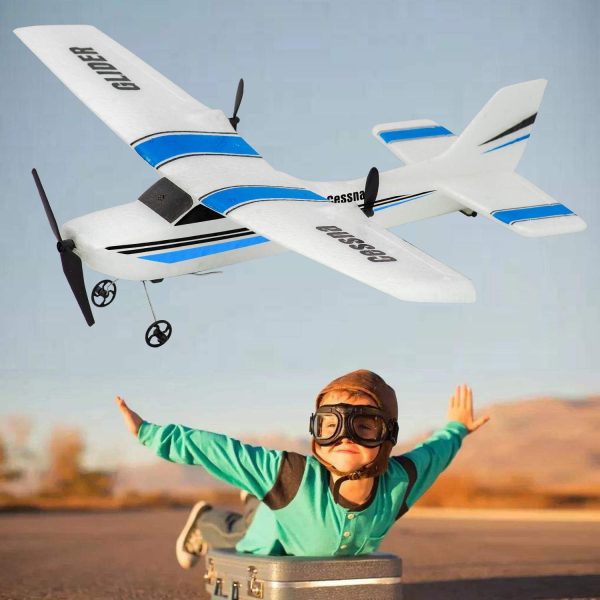 RC Plane, 2.4Ghz 2 Channels Remote Control Airplane Ready to Fly,Styrofoam RC Plane with 3-Axis Gyro,Stability Flight RC Aircraft for Kids Boys Beginner - Image 7