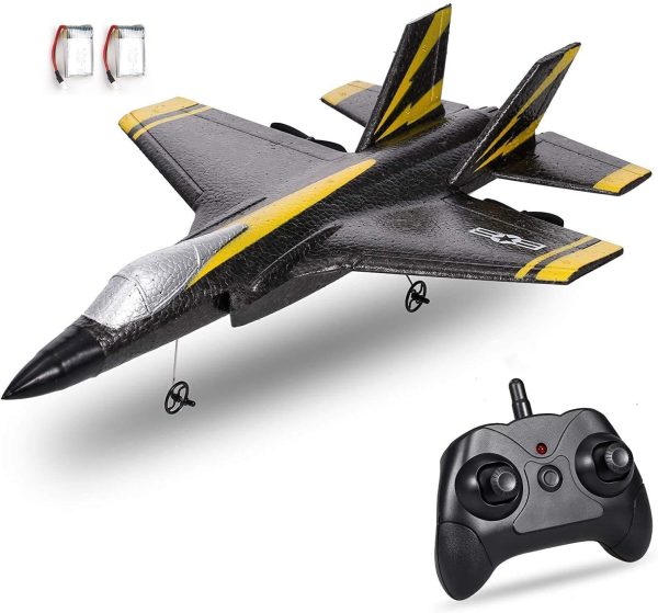 QT RC Airplane, 2 Channel RC Plane, 2.4Ghz Remote Control Airplane, Ready to Fly Foam Glider with 3 Axis Gyro, Fixed Wing Aircraft Toys for Beginners, Kids and Adults - Image 2