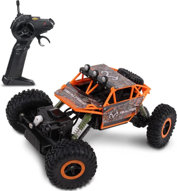 NKOK Realtree: 1:16 Scale RC: Rock Crawler - Edge Camo Blue - 2.4 GHz Radio Control #81612, Competition Series, Real Time 4x4, Officially Licensed, Ages 6+ - Image 2