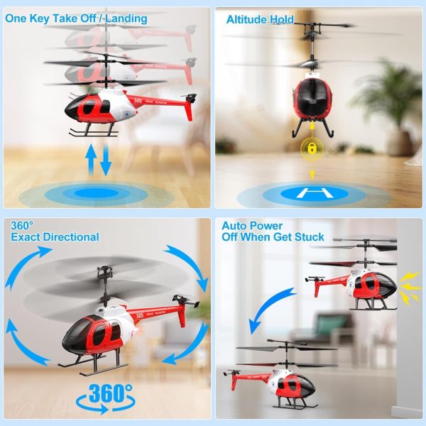 RC Helicopter, 2.4Ghz 3 Channels Remote Control Helicopter for Kids Boys Girl Children - Image 4