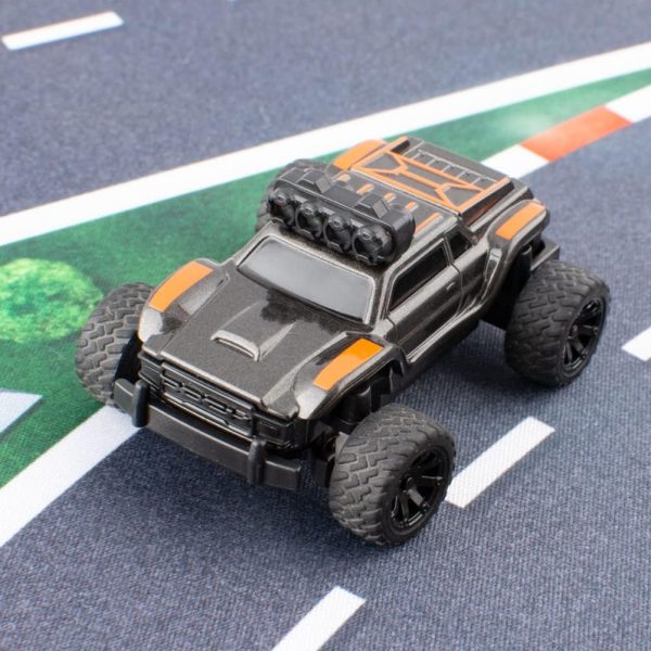 1:76 Turbo Racing Scale RC Sport Car, Table Racing Remote Control Mini Model Car Full Proportional RTR Kit Toys (Monster Truck Orange) - Image 3