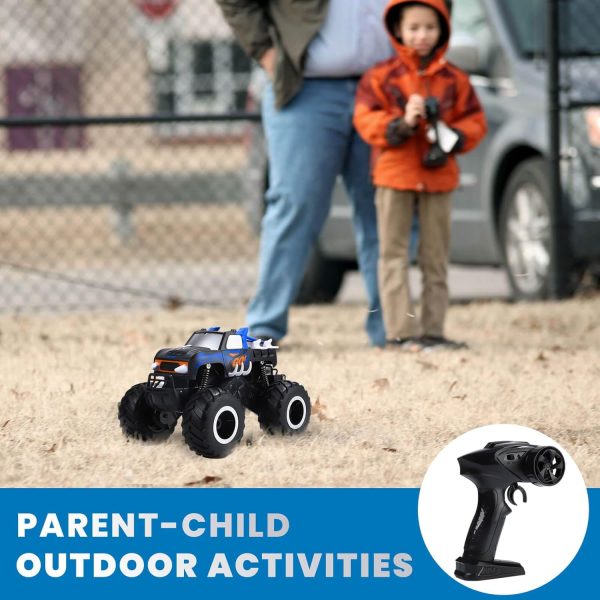 PIKARO Remote Control Car 1:16 All Terrain Off-Road RC Car 2.4Ghz 4WD Waterproof Remote Control Monster Truck 360° Rotating Amphibious RC Truck Kids Pool Toys Gifts for Boys Girls Ages 4-8-12 - Image 7