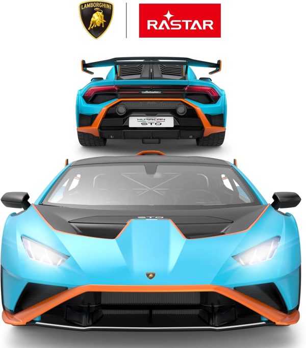 RASTAR Lamborghini RC Car R/C 1/14 Lamborghini Huracán STO Model Car Blue Lamborghini Toy Car 2.4Ghz Remote Control Car for Boys 8-12 - Image 3