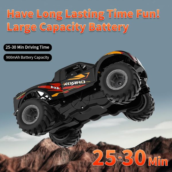 Carox 1:16 Scale Amphibious Remote Control Car Truck, 2.4GHz Shark Monster Truck, Waterproof RC Truck, 4WD All Terrain Off Road Car, Pool Toy Water Toy for Kids Ages 4 5 6 7 8 9 10 12 - Image 3