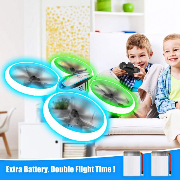 Q9s Drones for Kids,RC Drone with Altitude Hold and Headless Mode,Quadcopter with Blue&Green Light,Propeller Full Protect,2 Batteries and Remote Control,Easy to fly Kids Gifts Toys for Boys and Girls - Image 5