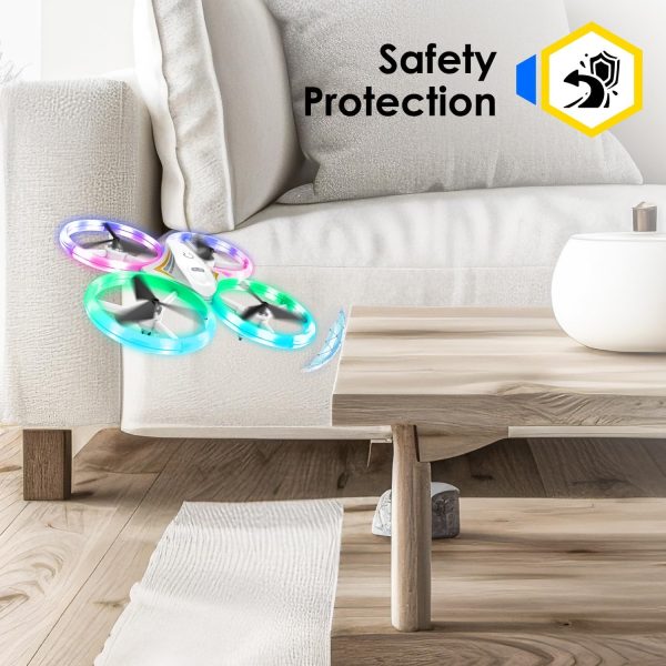 Drones for Kids, RC Drone with Cool Led Lights Mini Remote Control Beginner Drone Indoor Outdoor RC Quadcopter with 3D Flip and 2 Rechargeable Battery Flying Toys Gift for Boys Girls - Image 5