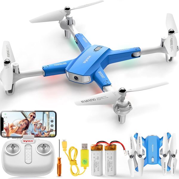 SYMA Drone with Camera for Adults Kids,1080P FPV Camera RC Quadcopter with Altitude Hold, One Key Start, 3D Flips, 2 Batteries Remote Control Helicopter Flying Toys Gifts for Boys Girls - Image 2