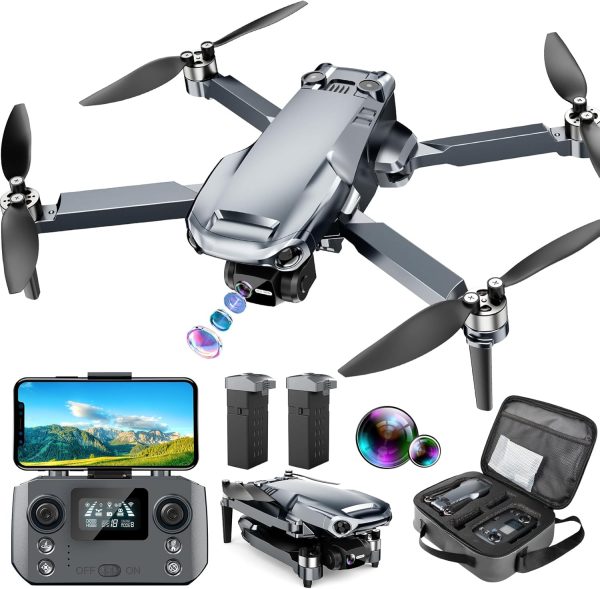 Drone with 4K Camera RC Quadcopter for Adults, 1640ft Long Range Video Transmission, 3-Axis Gimbal, 46Mins Flight Time GPS Auto Return and Follow Me, Circle Fly, Waypoint Fly, Altitude Hold - Image 2