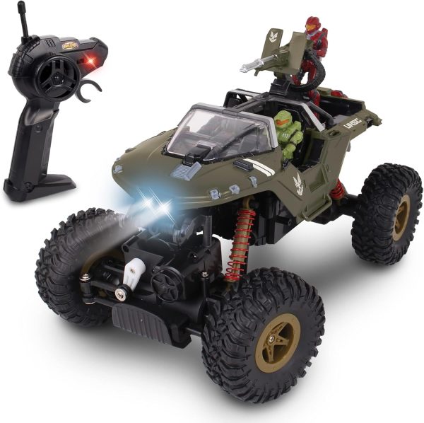 NKOK Halo Infinite RC: UNSC Warthog Rock Hog - Rock Climber, Master Chief & Spartan, 2.4 GHz Radio Control Vehicle - Image 3