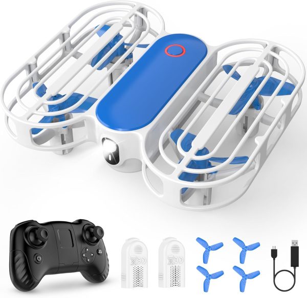 Drone for Kids, Drone with Altitude-Hold, 3D Flip, Circle Fly, Self-Rotation, Headless Mode, 3 Speed Modes, Palm Take-Off, One-Click Landing, Drone for Kids 14+, Beginners, Indoor - Image 2