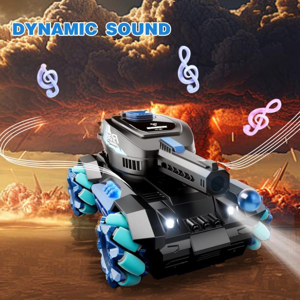 4DRC Y1 RC Truck Drift Gesture Car,Rc Crawler Scale Water Bullet Shooting,All Terrain 4WD Battle Stunt Car with 360°Rotating, Lights Music for Birthday Gifts Kids Age 7 8 9 10 11 yr - Image 8