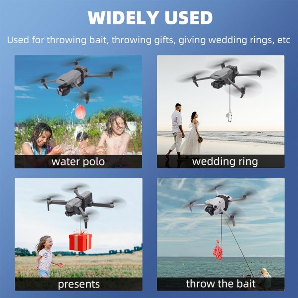 Airdrop Payload System for DJI Mini 4 Pro/Mini 3 Pro/Air 3/Mavic 3 Pro Transport Release Delivery Drop Airdrop Fishing with Bait Release for Wedding Scene Fishing Bait & Rescue Accessories - Image 3