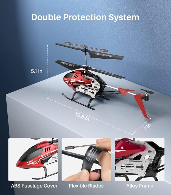 SYMA Remote Control Helicopter, RC Helicopter with 16-20 Mins Flight Time, Altitude Hold and One-Key Take Off/Landing, Gyro Stabilizer, 3.5 Channel, Gift Helicopter Toys for Boys Girls - Image 6