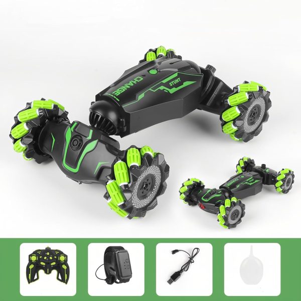 Upgraded Hand Gesture Sensing RC Stunt Car with Lights Music, Spray Fog Gesture RC Car Remote Controll Transformed Car 360° Spins All Terrains Monster Truck for Boys - Image 5