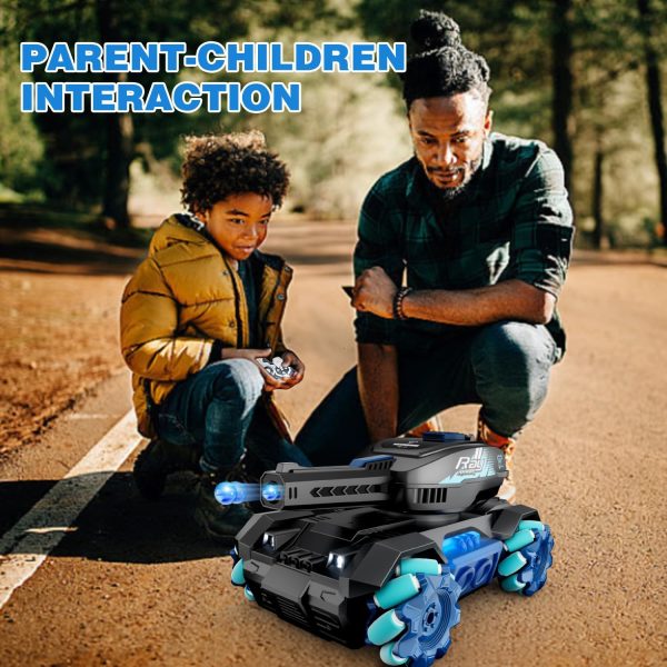 4DRC Y1 RC Truck Drift Gesture Car,Rc Crawler Scale Water Bullet Shooting,All Terrain 4WD Battle Stunt Car with 360°Rotating, Lights Music for Birthday Gifts Kids Age 7 8 9 10 11 yr - Image 7