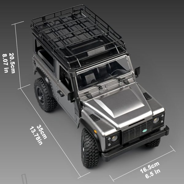 Skymaker 2024 New MN99S 1:12 RC Jeep Off-Road RC Car 4x4 2.4G Full Proportion 4WD Climbing Car RC Crawler with Lights Pickup Truck with Two 1200mAh Batteries - Image 7