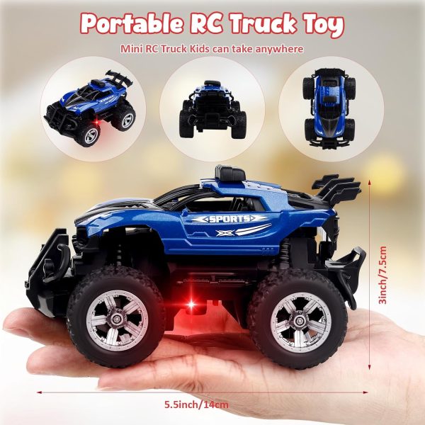 Remote Control Cars for Boys 4-7, 2.4GHz 1:43 Scale Hobby RC Trucks for Kids 3-5, Rechargeable Mini RC Car Birthday Gifts for Toddlers 3 4 5 6 7 8-12 Year Old Boys - Image 3