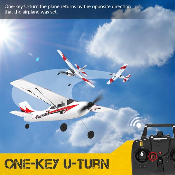 VOLANTEXRC RC Airplane TrainStar Mini 2.4GHz 3 Channel Remote Control Plane RTF Ready to Fly with Xpilot Stabilization System Easy to Fly for Beginners (761-1 RTF) - Image 8