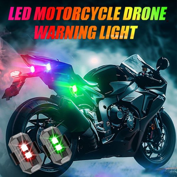 4Pcs LED Strobe Drone Light 7 Colors USB Charging Flying Anti-Collision Night Lights for Remote Control Drone,Motorcycle,Car,Bike,RC Car,RC Boat - Image 4