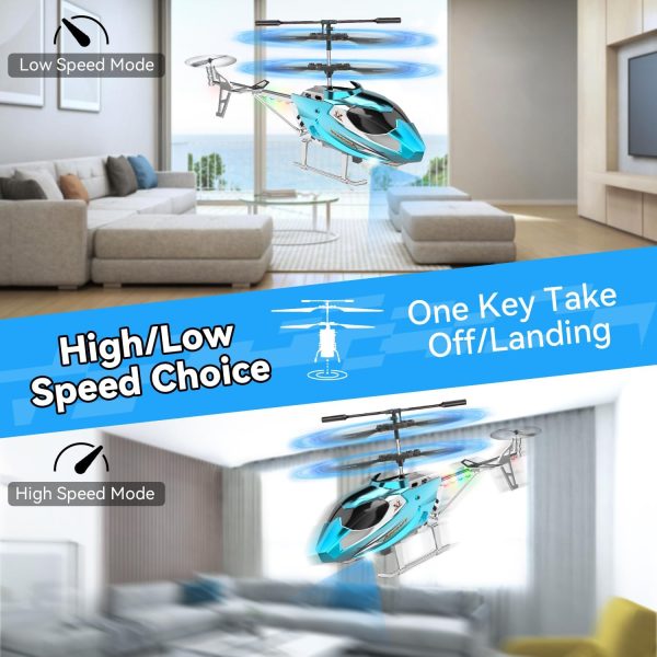 Remote Control Helicopter for Kids,Altitude Hold RC Helicopters with Gyro & LED Light,2.4GHz Radio Controlled Aircraft Indoor Toy with 3.5 Channel,High&Low Speed,Gift for Boys Adults Beginner - Image 3