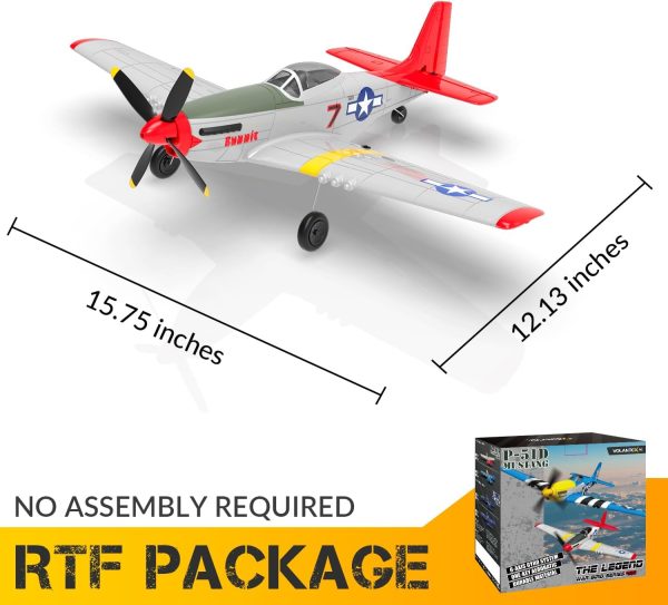 P51D RC Plane, 4CH RC Airplane with High Speed Engine, Remote Control Airplane with Xpilot Stabilization System & Aerobatic, Remote Control Plane Best Gift for Kids - Image 9