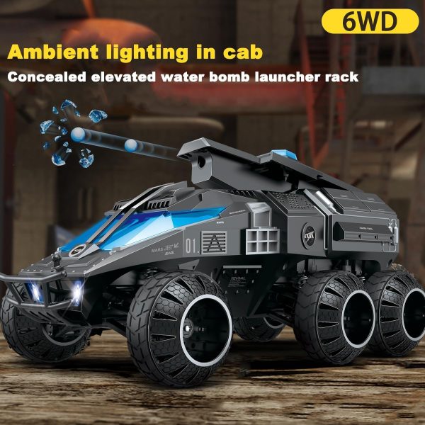 Mostop Remote Control Car, 1200pcs Water Shots RC Crawler 6WD Hobby RC Cars for Kids Boys, 1/12 Scale Off-Road Rock Crawler RC Car Space Vehicle Toy Gift with Speed & Steering Control Car - Image 4