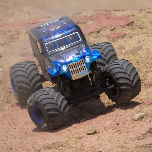 Losi 1/18 Mini LMT Son Uva Digger 2S 4X4 RTR Brushed Monster Truck Battery & Charger Included Blue LOS01026T2 - Image 7