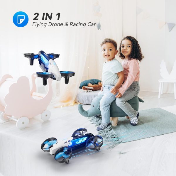 Drones for Kids 8-12 Mini Drone for Age 10-15 Boys Small Micro Indoor Nano RC Quadcopter,2-in-1 Remote Control Toy with 7+2Light Modes,5Flying Postures,Land Mode,Auto rotation,Circle Fly,Altitude Hold - Image 4