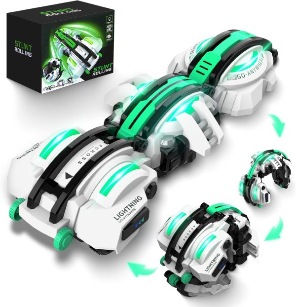 BAZADER RC Cars with LED Lights - Remote Control Car Snake 360° Roll Toys, Birthday for Kids Age 7 8 9 10 11+ Year Old, 2 Batteries 60+min, Indoor/Outdoor Toys for 6-12 yr Teen Boys - Image 2