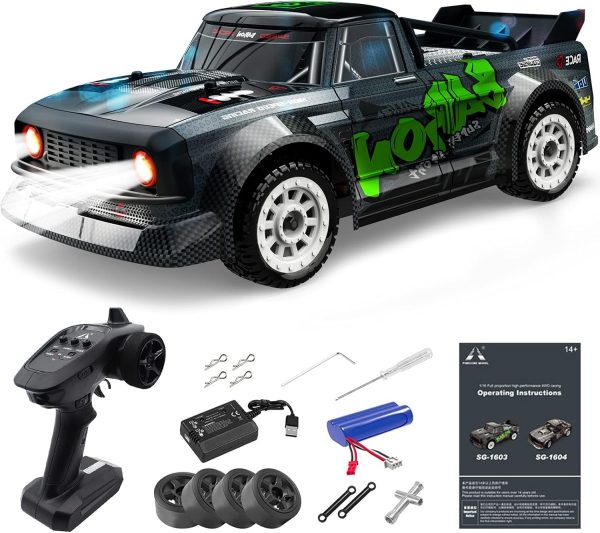 Mostop RC Drift Car for Adults 20MPH High Speed RC Drift Racing Car, 4WD 2.4Ghz Remote Control Car,Throttle & Steering Control RC Car for Drift and Race,1/16 RTR Drift RC Cars with Light - Image 2