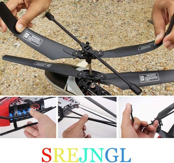 75cm Super Large 2.4G Remote Control Aircraft Anti-Fall Rc Helicopter Drone Model Outdoor Alloy RC Aircraft Easy to Learn Good Operation for Adult Kids Toy Xmas Gift(2 Batteries) - Image 6