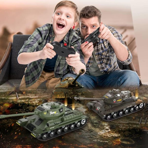 ele ELEOPTION Remote Control RC Tank with Rotating Turret and Sound Tank Toy Gift for Kids Boys Girls 3-8 Years Army Tanks Military Vehicles Toys - Image 10