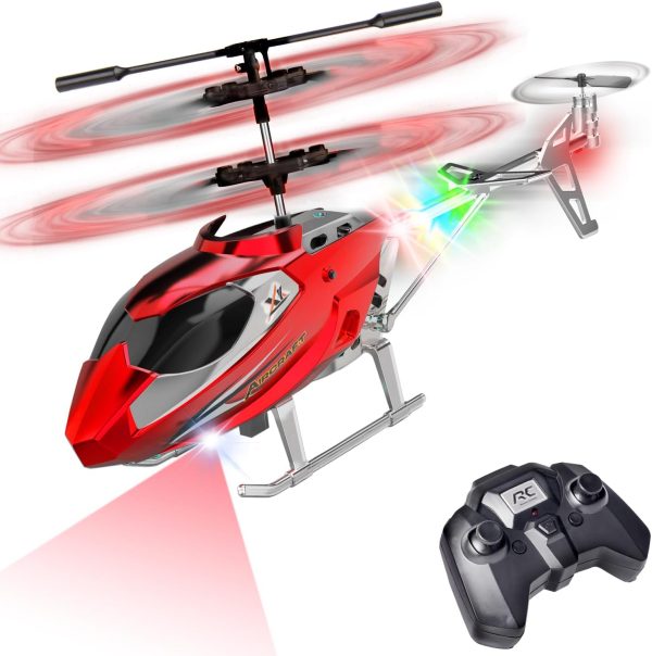 Remote Control Helicopter for Kids,Altitude Hold RC Helicopters with Gyro & LED Light,2.4GHz Radio Controlled Aircraft Indoor Toy with 3.5 Channel,High&Low Speed,Gift for Boys Adults Beginner - Image 2