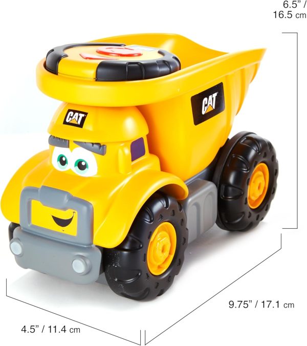 CAT Construction Toys, Junior Crew Lil' Movers Remote Control Truck, RC Car + Dump Truck, Working Headlights, with Child Friendly Controller - Image 10