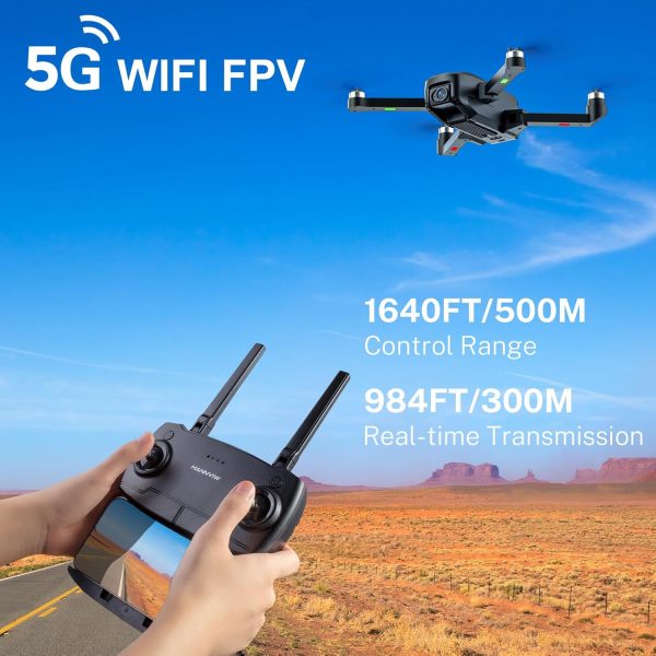 H330S GPS Drones with Camera for Adults 4K, Long Range 5G Video Transmission Drone, Under 249g, RC Quadcopter with Brushless Motor, Auto Return Home, Optical Flow, Gift for Beginner - Image 4