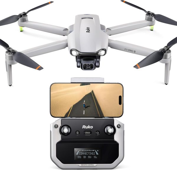 Ruko F11PRO 2 Drone with 6K Camera for Adults, 3-Axis Gimbal, 4K/30fps Video, 70-Min Flight Time with 2 Batteries, 10000ft FPV Transmission Professional Drone, Auto Return, Beginner Mode - Image 2