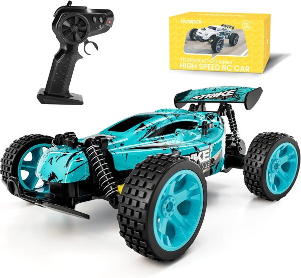 Tecnock RC Car Remote Control Car for Kids, 1:18 Scale 20 KM/H 2WD Offroad Buggy, 2.4GHz RC Racing Car with 50-Min Playtime, Toys Gifts for Boys & Girls - Image 2