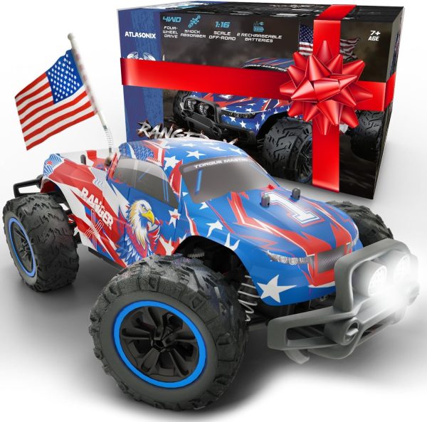 Fast RC Car 4x4 Truck - 36 mph 1:16 Brushless Motor Remote Control Car for Adults & Kids - Monster Off-Road, Durable, High-Speed Stunt with Extra Parts - Carro de Control Remoto - Image 2